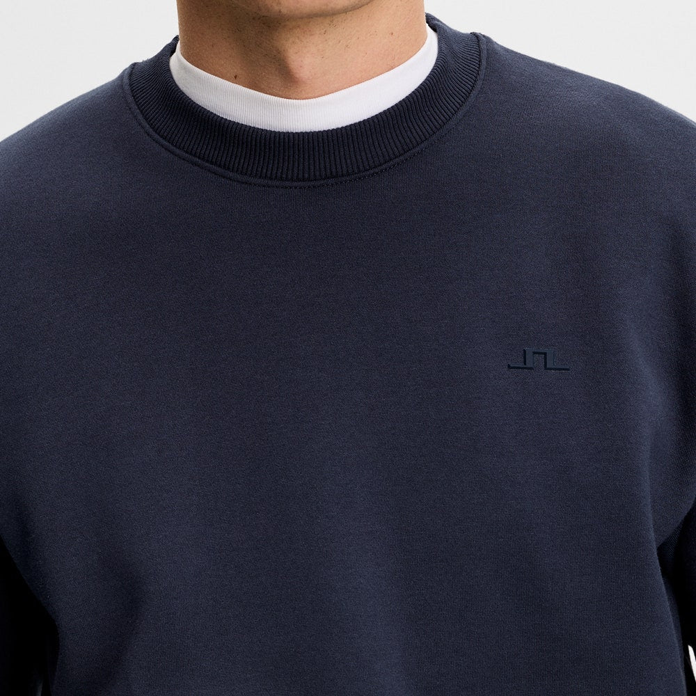 J.Lindeberg Golf Jumper - Alpha Crew Neck - JL Navy AW26