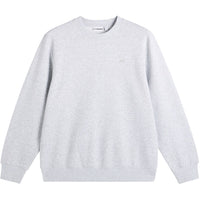 J.Lindeberg Golf Jumper - Alpha Crew Neck - Light Grey Melange AW26