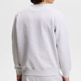 J.Lindeberg Golf Jumper - Alpha Crew Neck - Light Grey Melange AW26
