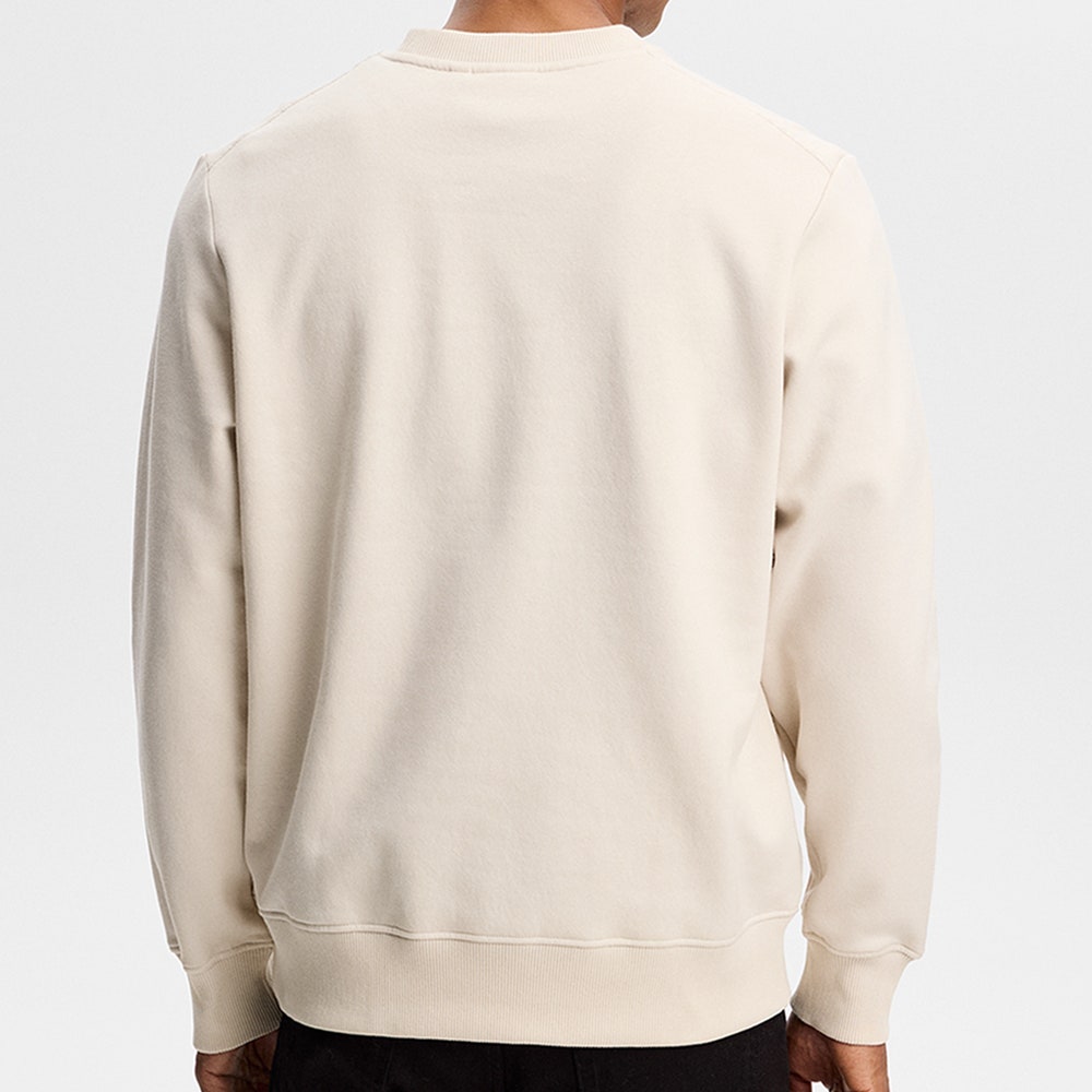 J.Lindeberg Golf Jumper - Alpha Graphic Crew Neck - Moonbeam AW26