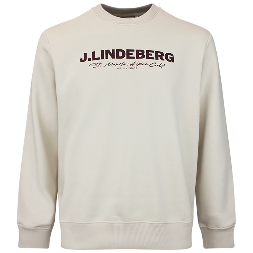 J.Lindeberg Golf Jumper - Alpha Graphic Crew Neck - Moonbeam AW26