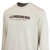 J.Lindeberg Golf Jumper - Alpha Graphic Crew Neck - Moonbeam AW26