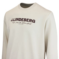 J.Lindeberg Golf Jumper - Alpha Graphic Crew Neck - Moonbeam AW26