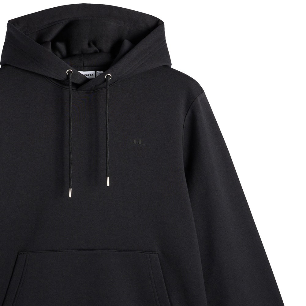 J.Lindeberg Golf Jumper - Alpha Hoodie - Black AW26