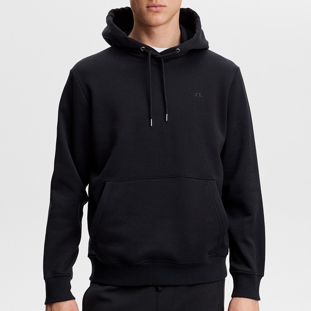 J.Lindeberg Golf Jumper - Alpha Hoodie - Black AW26