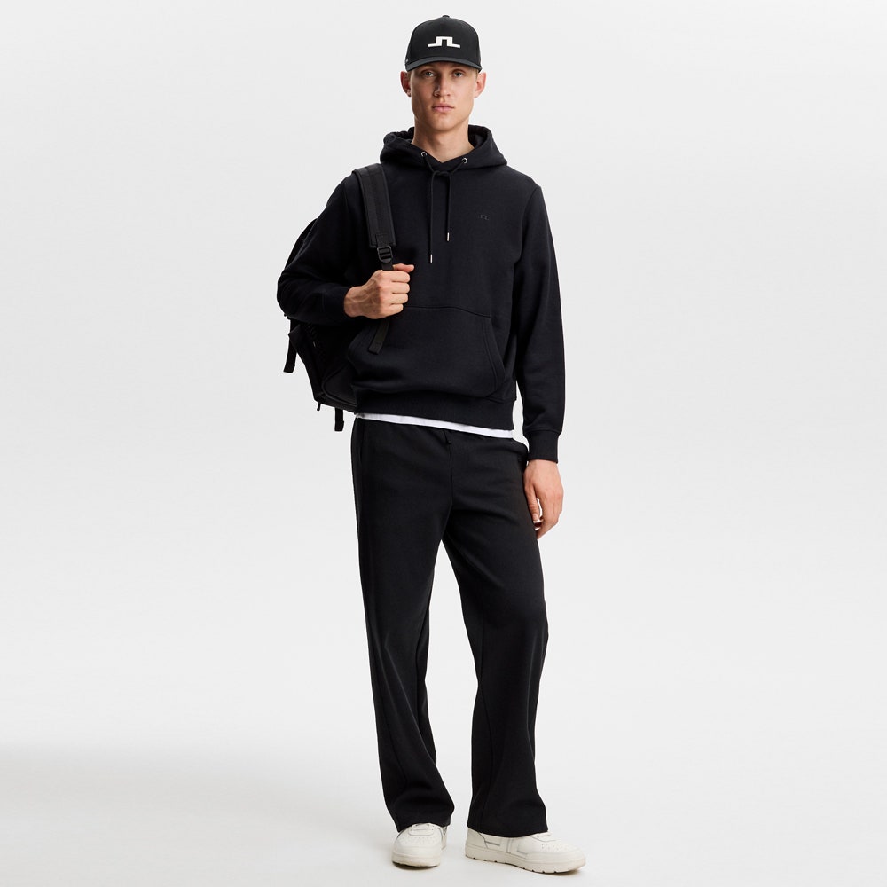 J.Lindeberg Golf Jumper - Alpha Hoodie - Black AW26