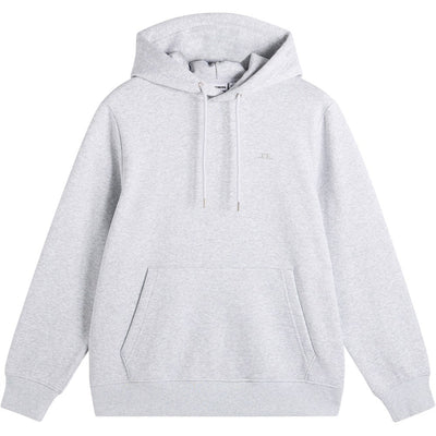 J.Lindeberg Golf Jumper - Alpha Hoodie - Light Grey Melange AW26