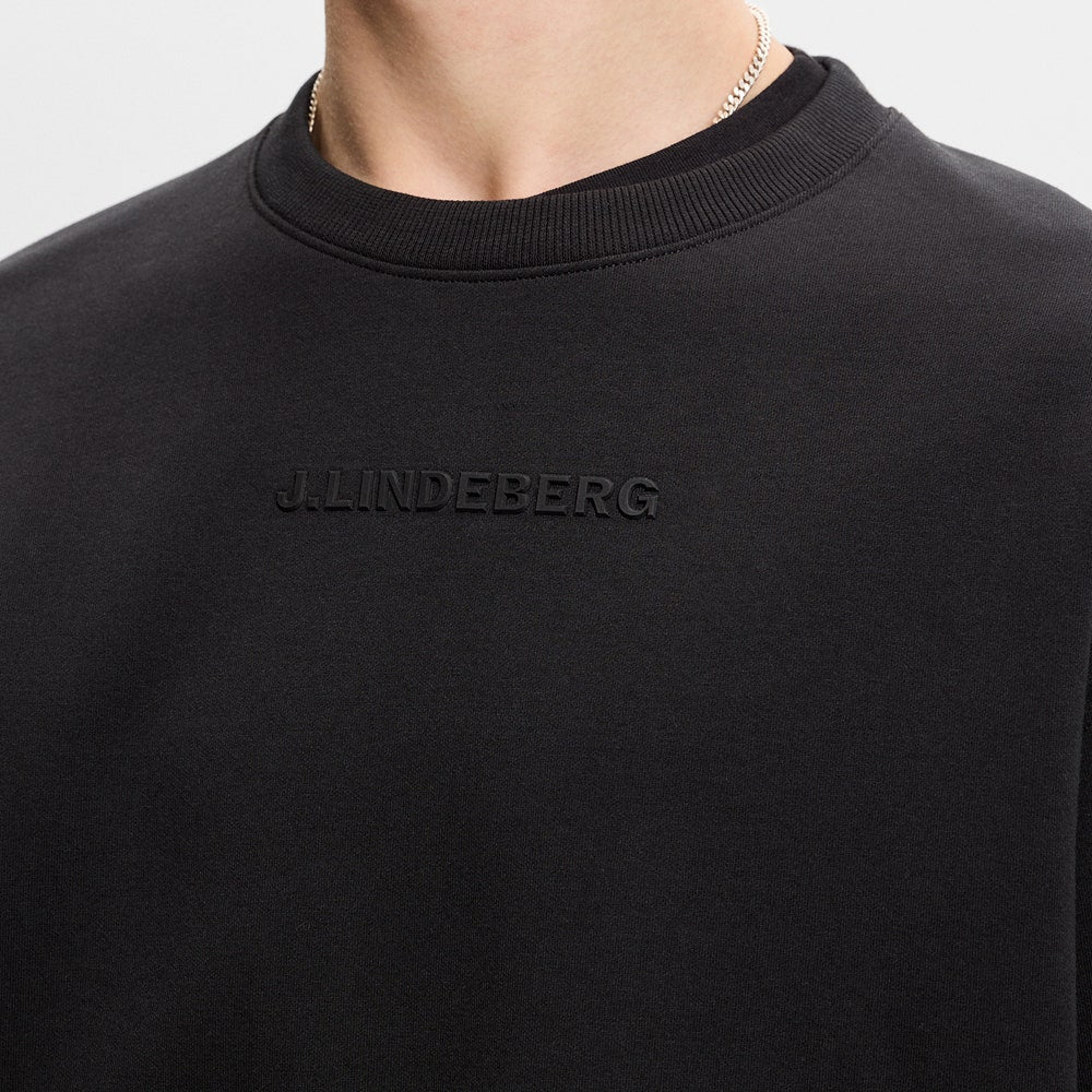 J.Lindeberg Golf Jumper - Club Crew Neck - Black SS26