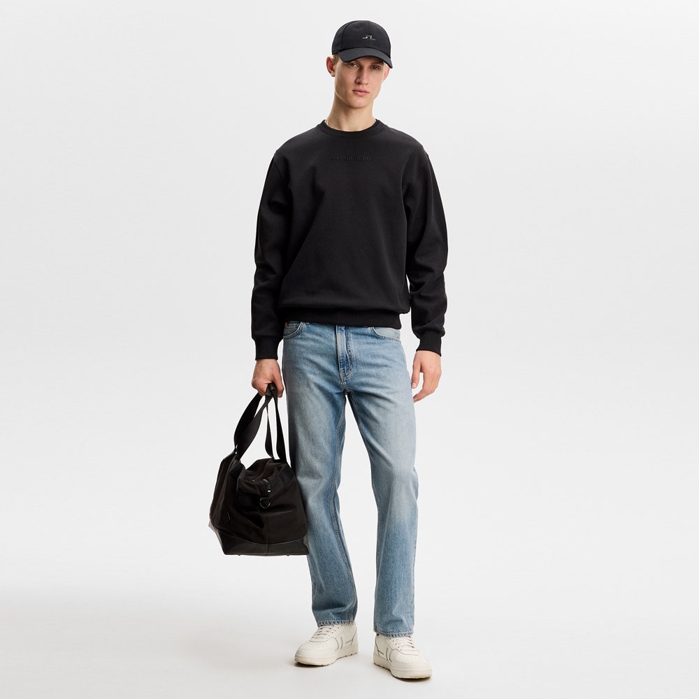 J.Lindeberg Golf Jumper - Club Crew Neck - Black SS26