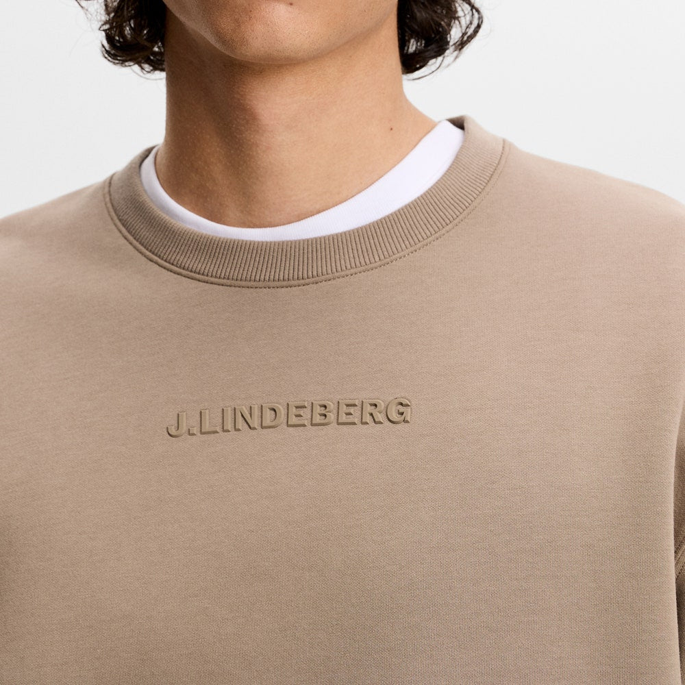 J.Lindeberg Golf Jumper - Club Crew Neck - Brindle SS26