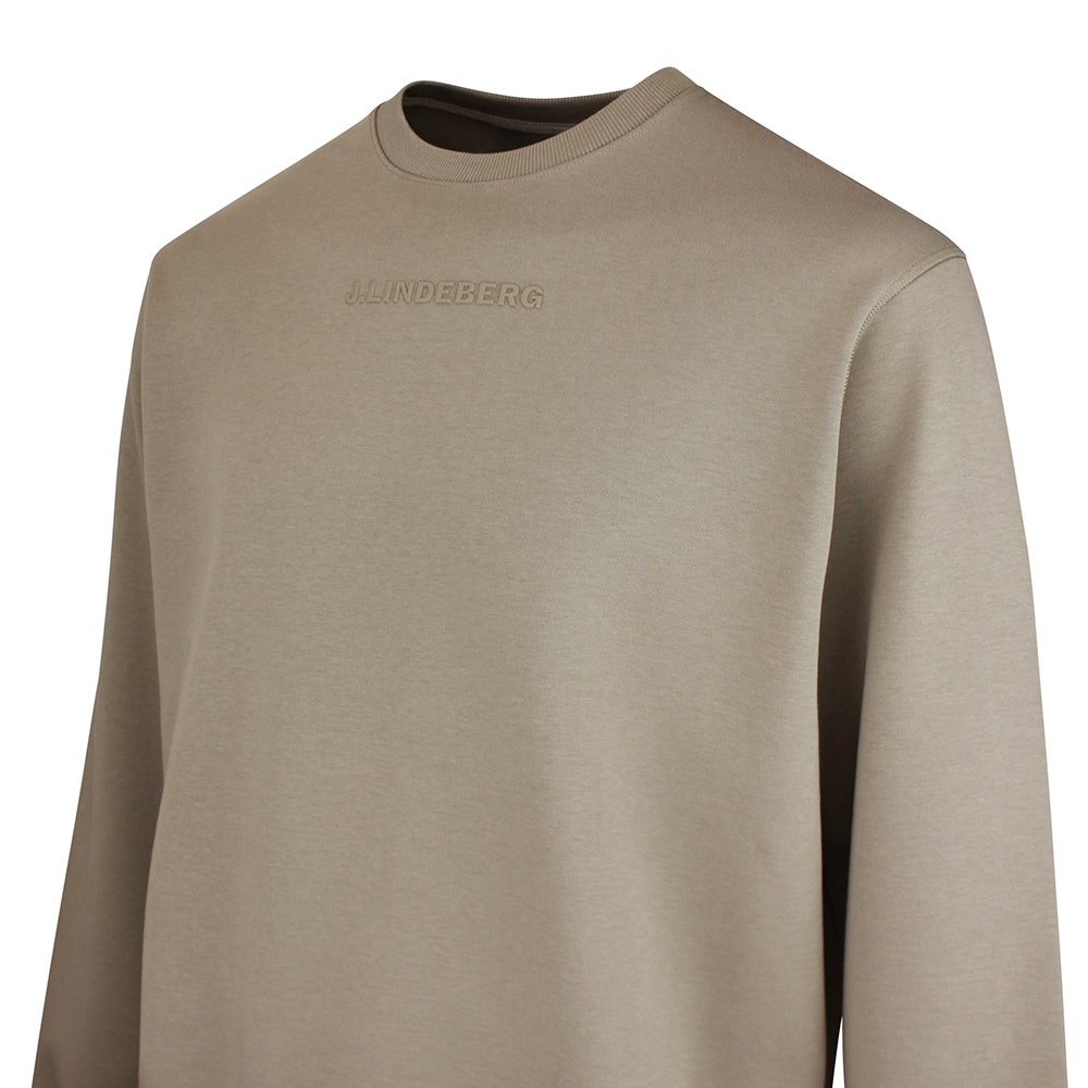 J.Lindeberg Golf Jumper - Club Crew Neck - Brindle SS26