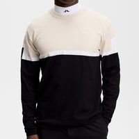 J.Lindeberg Golf Jumper - Emrik Knitted Crew - Black SS26