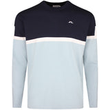 J.Lindeberg Golf Jumper - Emrik Knitted Crew - Forget-Me-Not SS26