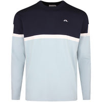 J.Lindeberg Golf Jumper - Emrik Knitted Crew - Forget-Me-Not SS26