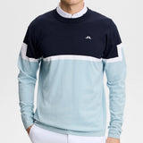 J.Lindeberg Golf Jumper - Emrik Knitted Crew - Forget-Me-Not SS26