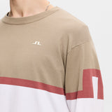 J.Lindeberg Golf Jumper - Emrik Knitted Crew - White SS26