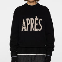 J.Lindeberg Golf Jumper - Fabian Après Golf Crew Neck - Black PS26