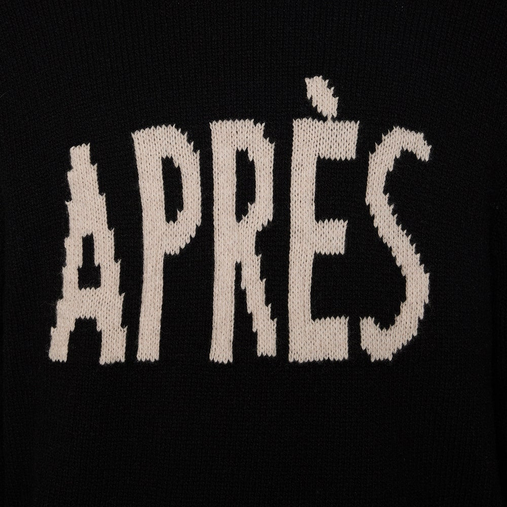 J.Lindeberg Golf Jumper - Fabian Après Golf Crew Neck - Black PS26