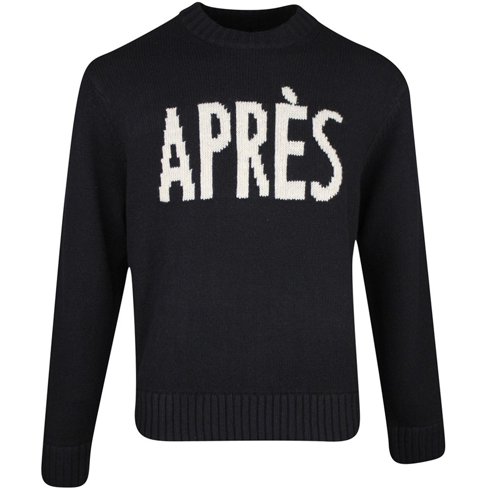 J.Lindeberg Golf Jumper - Fabian Après Golf Crew Neck - Black PS26