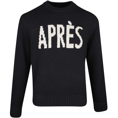 J.Lindeberg Golf Jumper - Fabian Après Golf Crew Neck - Black PS26
