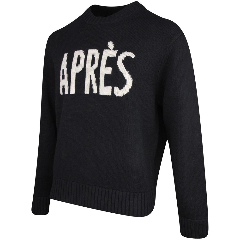 J.Lindeberg Golf Jumper - Fabian Après Golf Crew Neck - Black PS26