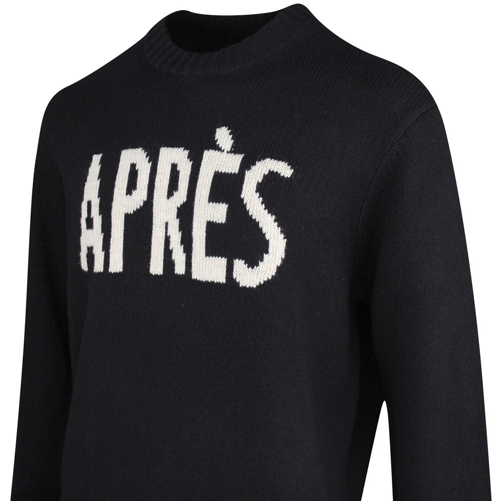 J.Lindeberg Golf Jumper - Fabian Après Golf Crew Neck - Black PS26