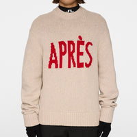 J.Lindeberg Golf Jumper - Fabian Après Golf Crew Neck - Moonbeam PS26