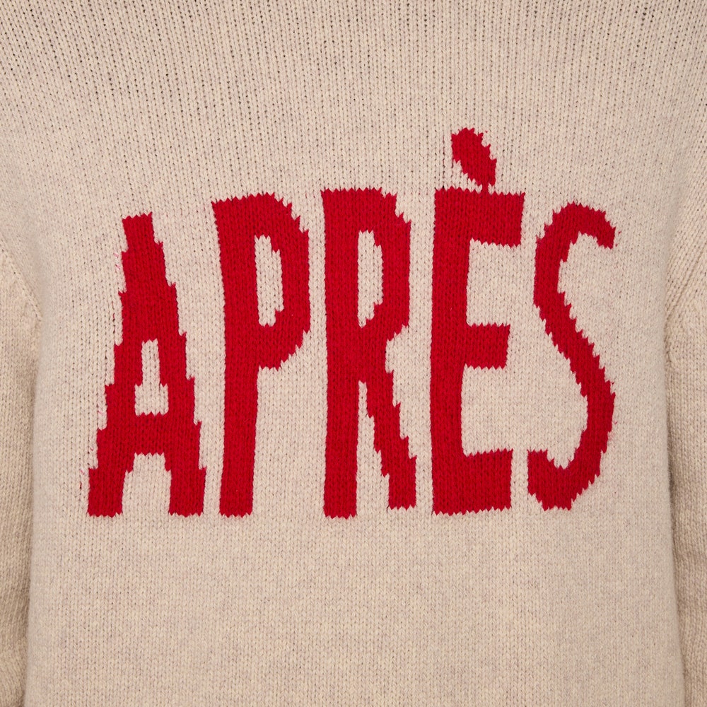 J.Lindeberg Golf Jumper - Fabian Après Golf Crew Neck - Moonbeam PS26