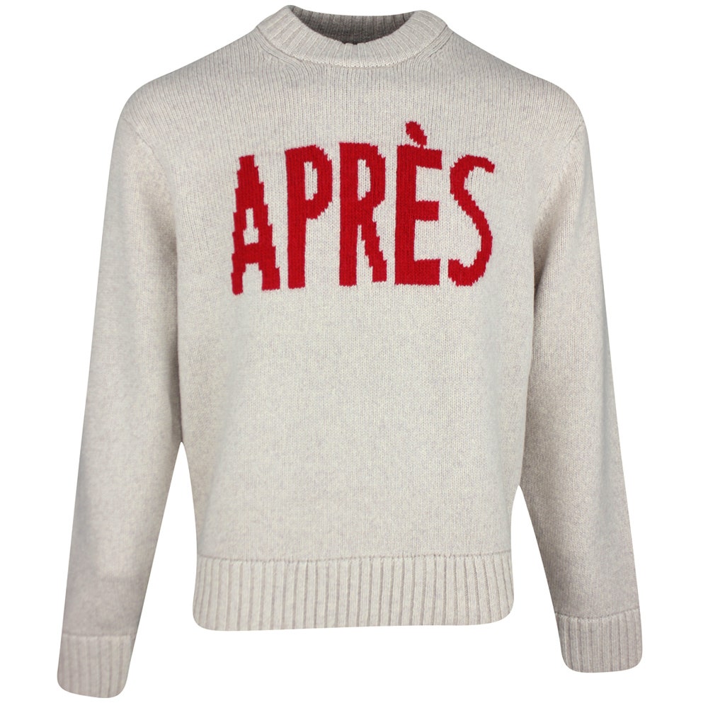 J.Lindeberg Golf Jumper - Fabian Après Golf Crew Neck - Moonbeam PS26