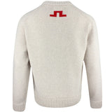 J.Lindeberg Golf Jumper - Fabian Après Golf Crew Neck - Moonbeam PS26