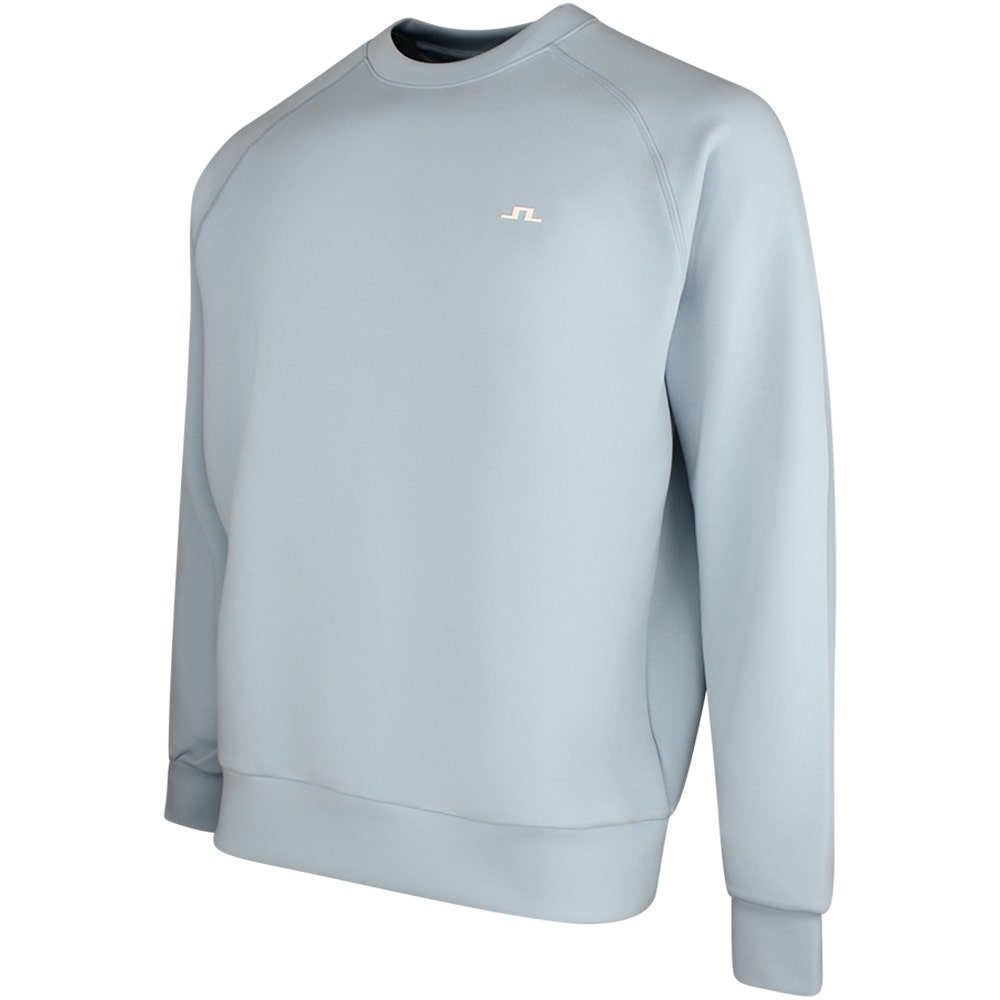 J.Lindeberg Golf Jumper - Finn Crew Neck - Forget-Me-Not SS26