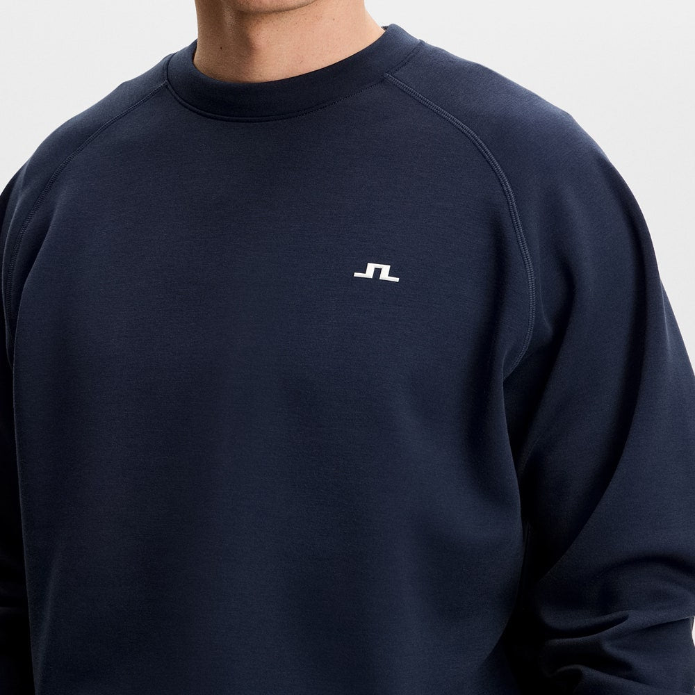 J.Lindeberg Golf Jumper - Finn Crew Neck - JL Navy SS26