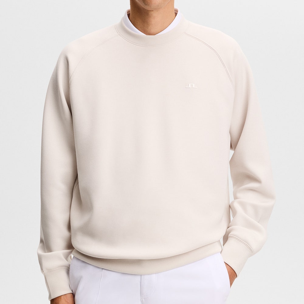 J.Lindeberg Golf Jumper - Finn Crew Neck - Moonbeam SS26