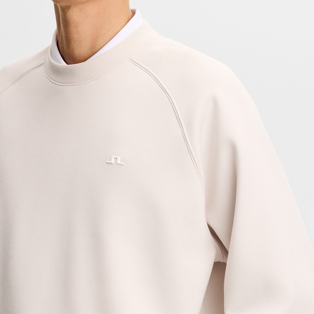 J.Lindeberg Golf Jumper - Finn Crew Neck - Moonbeam SS26