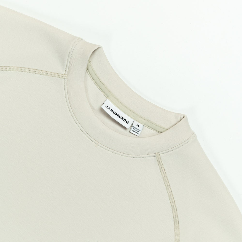 J.Lindeberg Golf Jumper - Finn Crew Neck - Moonbeam SS26