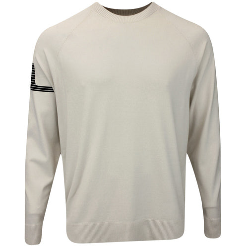 J.Lindeberg Golf Jumper - Heath Tech Knit Crew - Moonbeam AW25