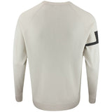 J.Lindeberg Golf Jumper - Heath Tech Knit Crew - Moonbeam AW25