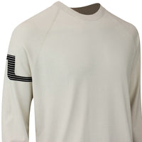 J.Lindeberg Golf Jumper - Heath Tech Knit Crew - Moonbeam AW25