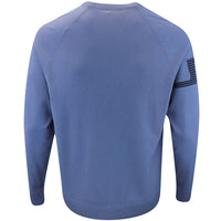 J.Lindeberg Golf Jumper - Heath Tech Knit Crew - Vintage Indigo AW25