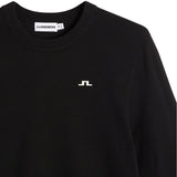 J.Lindeberg Golf Jumper - Henry Knitted Crew Neck - Black AW26