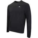 J.Lindeberg Golf Jumper - Henry Knitted Crew Neck - Black AW26