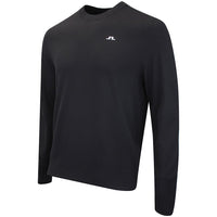J.Lindeberg Golf Jumper - Henry Knitted Crew Neck - Black AW26