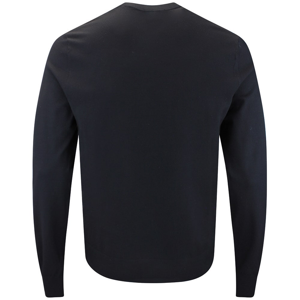 J.Lindeberg Golf Jumper - Henry Knitted Crew Neck - Black AW26
