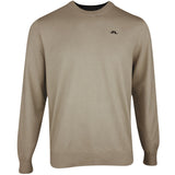 J.Lindeberg Golf Jumper - Henry Knitted Crew Neck - Brindle PS26