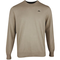 J.Lindeberg Golf Jumper - Henry Knitted Crew Neck - Brindle PS26