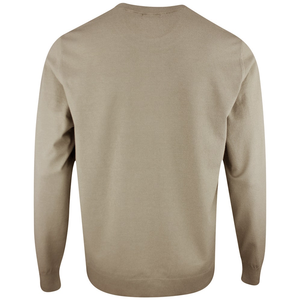 J.Lindeberg Golf Jumper - Henry Knitted Crew Neck - Brindle PS26