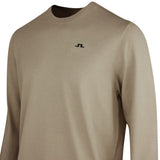 J.Lindeberg Golf Jumper - Henry Knitted Crew Neck - Brindle PS26