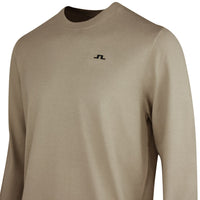 J.Lindeberg Golf Jumper - Henry Knitted Crew Neck - Brindle PS26