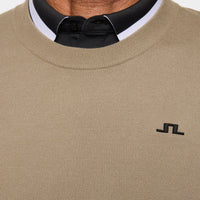 J.Lindeberg Golf Jumper - Henry Knitted Crew Neck - Brindle PS26