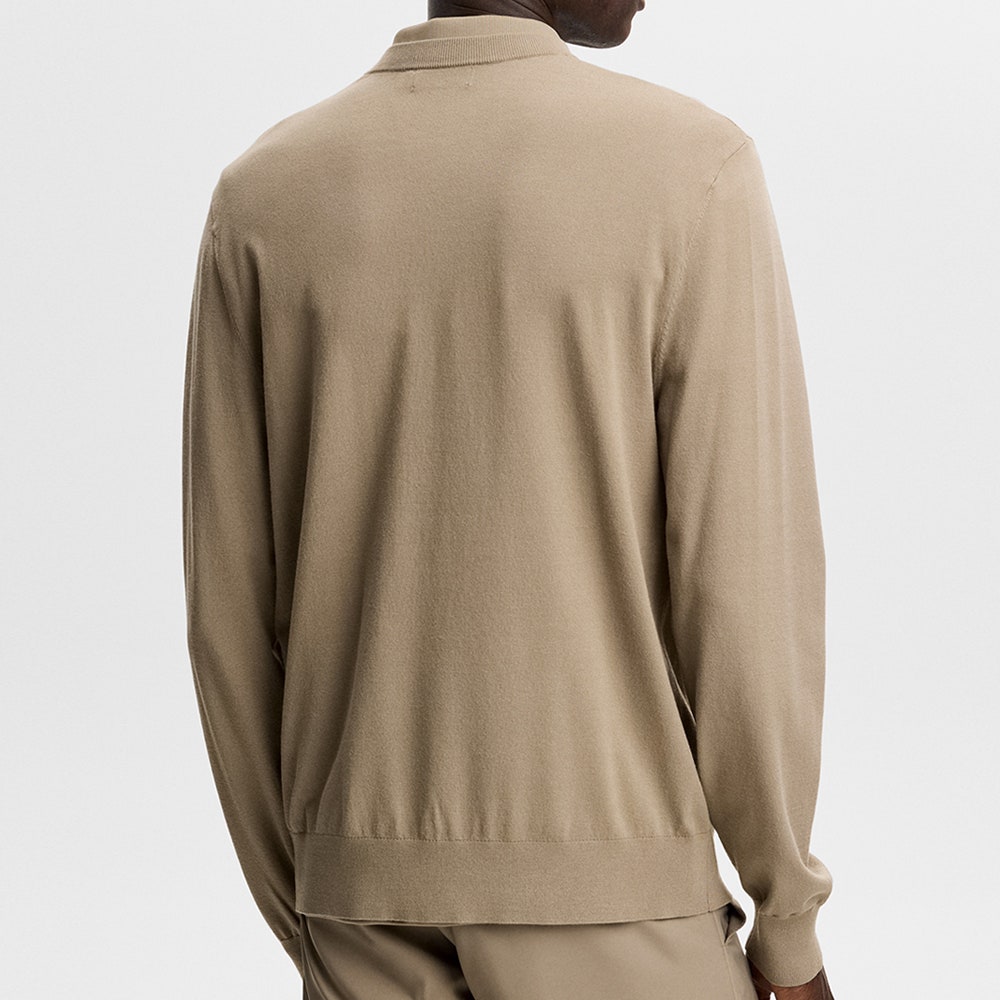 J.Lindeberg Golf Jumper - Henry Knitted Crew Neck - Brindle AW26